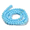 Opaque Solid Color Imitation Jade Glass Beads Strands EGLA-A039-P4mm-L12-2