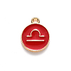 Alloy Enamel Pendants ENAM-S124-01A-07K-2