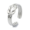 304 Stainless Steel Cuff Rings for Women RJEW-M019-61P-1