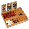 Wood Tarot Card Holder & Crystal Altar Storage Box AJEW-WH0535-001-1