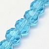 Glass Beads Strands EGLA-J042-8mm-07-3