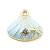 Alloy Enamel Charms PALLOY-E582-02G-01-1