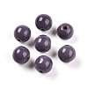 Opaque Solid Color Glass Beads X1-GLAA-N007-8mm-A07-1