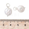 Natural Baroque Keshi Pearl Pendants PALLOY-JF05195-4
