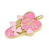 Brass Enamel Pendants KK-B150-04G-02B-2