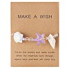Alloy & Glass & Resin Shell Shape & Starfish Beaded Bracelets for Women WG1412B-01-2