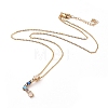 Letter Brass Initial Pendants Necklaces NJEW-JN02584-04-1