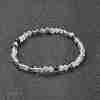 Natural Fluorite Beaded Stretch Bracelets BJEW-D446-A-38-2