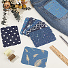 20Pcs 10 Styles Rectangle Cloth Patches PATC-CY0001-64-4
