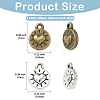 30Pcs Tibetan Style Alloy Charms TIBEP-YW0002-21AS-3