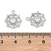Brass Micro Pave Clear Cubic Zirconia Circular Pendants KK-C259-04P-3