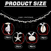 ABS Plastic Imitation Pearl & Shell Chains for Party Deorations PALLOY-PH01957-2