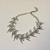 Alloy Crystal Rhinestone Bird Link Chain Necklaces for Women WG64E2E-03-1