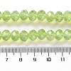Baking Paint Transparent Glass Beads Strands LS-DGLA-A034-J8MM-D07-4