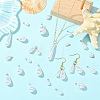 40Pcs 8 Styles ABS Plastic Pearl Pendants FIND-YW0012-01G-4