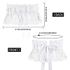 Polyester Bowknot Wide Elastic Corset Belts AJEW-WH0248-31A-2