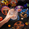 Halloween DIY Diamond Painting Cup Mat Kits DIY-TAC0012-71-19