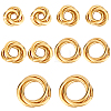 10Pcs 5 Styles 304 Stainless Steel Linking Rings STAS-BBC0002-85-1