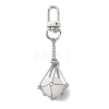 304 Stainless Steel Empty Stone Holder Pouch Pendant Decorations HJEW-TA00101-02-4