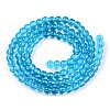 Transparent Glass Beads Strands GLAA-T032-T4mm-06-3