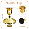 18Pcs Aluminium & Iron Candle Holders AJEW-WA0004-85A-2