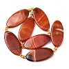 Natural Banded Agate Beads Strands G-F825-A01-01A-3