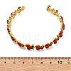 Brass Enamel Cuff Bracelets BJEW-L703-02A-G-5