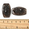 Natural Ice Obsidian Carved Connector Charms G-Q191-01A-3