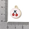 Printed Alloy Pendants ENAM-F160-03B-G-3