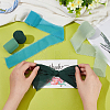 4 Rolls 4 Colors Polyester Raw Edged Ribbon OCOR-NB0001-81A-3