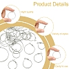 32Pcs 4 Styles Iron Huggie Hoop Earring Findings IFIN-FS0001-49B-3
