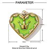 304 Stainless Steel Enamel Pendants STAS-OY001-96G-2