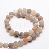 Dyed Frosted Natural Druzy Geode Agate Round Beads Strands X-G-E322A-10mm-01-2