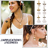 30Pcs 6 Styles Angel Frosted Acrylic Pendants FIND-TA0002-86-7