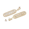 Brass Micro Pave Cubic Zirconia Stud Earrings EJEW-B046-24G-2