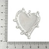 304 Stainless Steel Pendant Cabochon Settings for Enamel STAS-L293-02P-3
