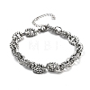 304 Stainless Steel Oval Link Chains Bracelets for Men & Women BJEW-D042-47P-4