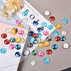 50Pcs Luminous Glass Cabochons sgGLAA-SZ0001-15B-5