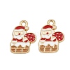 Christmas Themes Alloy Enamel Pendants ENAM-Z023-01G-07-1