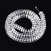 AB Color Plated Transparent Glass Beads Strands GLAA-T026-4x8mm-T06-2