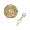 Transparent Acrylic Cross Pendant Decorations HJEW-JM04493-02-2