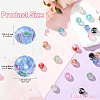 24Pcs 8 Styles Handmade Lampwork Beads LAMP-FS0001-79-3