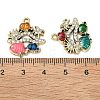 Alloy Rhinestone Pendants FIND-C087-10G-3