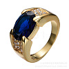 Brass with Cubic Zirconia Finger Rings FS-WG2B993-19-1