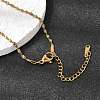 1.8MM Unisex 304 Stainless Steel Rope Chain Necklaces NJEW-P356-02G-2