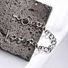 Tarnish Resistant 304 Stainless Steel Cable Chain Bracelets BJEW-P237-08P-3