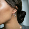 S925 Silver Geometric Square Triangle Earrings Minimalist Elegant Stylish Jewelry for Women GU8226-1-5