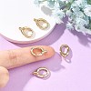 SHEGRACE Brass Spring Gate Rings XGRQ58246-764G-4
