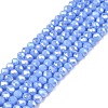 Electroplate Glass Beads Strands EGLA-A044-P2mm-B17-1