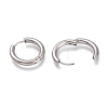 Tarnish Resistant 201 Stainless Steel Huggie Hoop Earrings EJEW-L256-05D-P-3